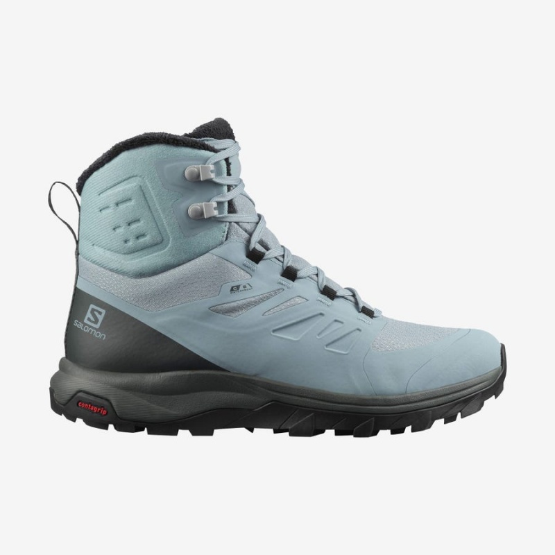 Botas de Invierno Salomon OUTBLAST THINSULATE™ CLIMASALOMON™ WATERPROOF Mujer Azules | UY 2612AHK