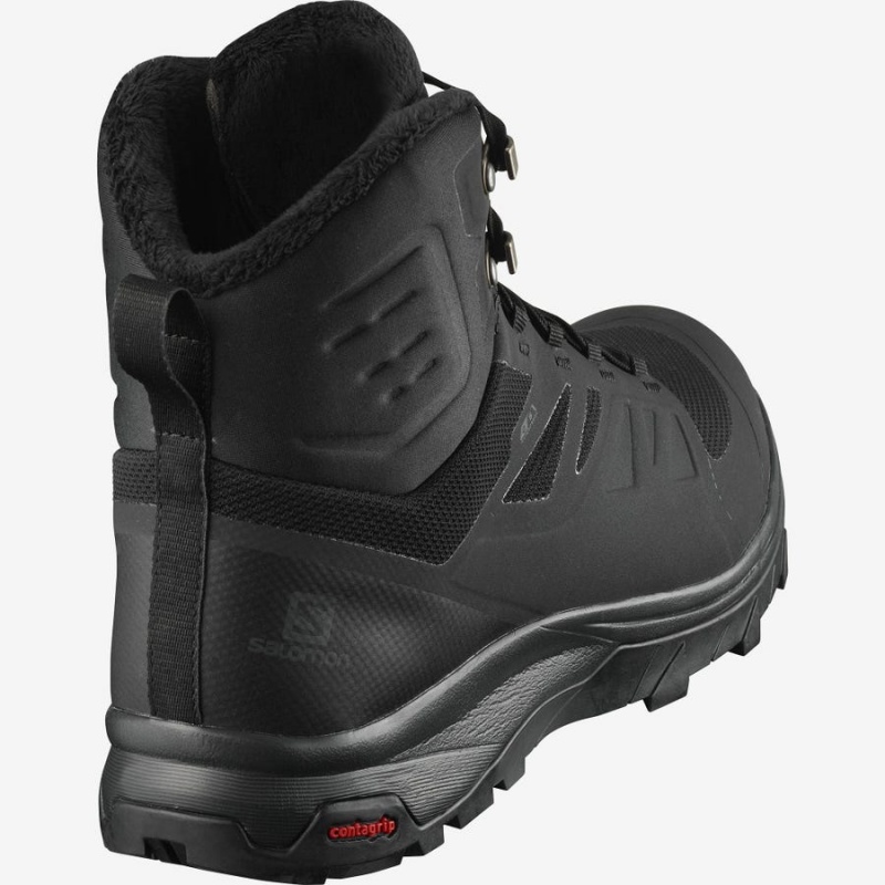 Botas de Invierno Salomon OUTBLAST THINSULATE™ CLIMASALOMON™ WATERPROOF Hombre Negras | UY 3384EBC