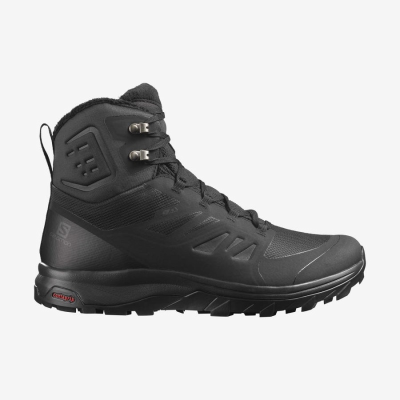 Botas de Invierno Salomon OUTBLAST THINSULATE™ CLIMASALOMON™ WATERPROOF Hombre Negras | UY 3384EBC