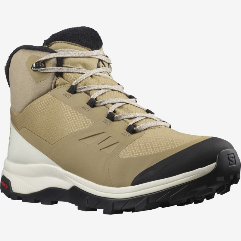 Botas de Invierno Salomon OUTSNAP CLIMASALOMON™ WATERPROOF Hombre Marrones | UY 3385RVD