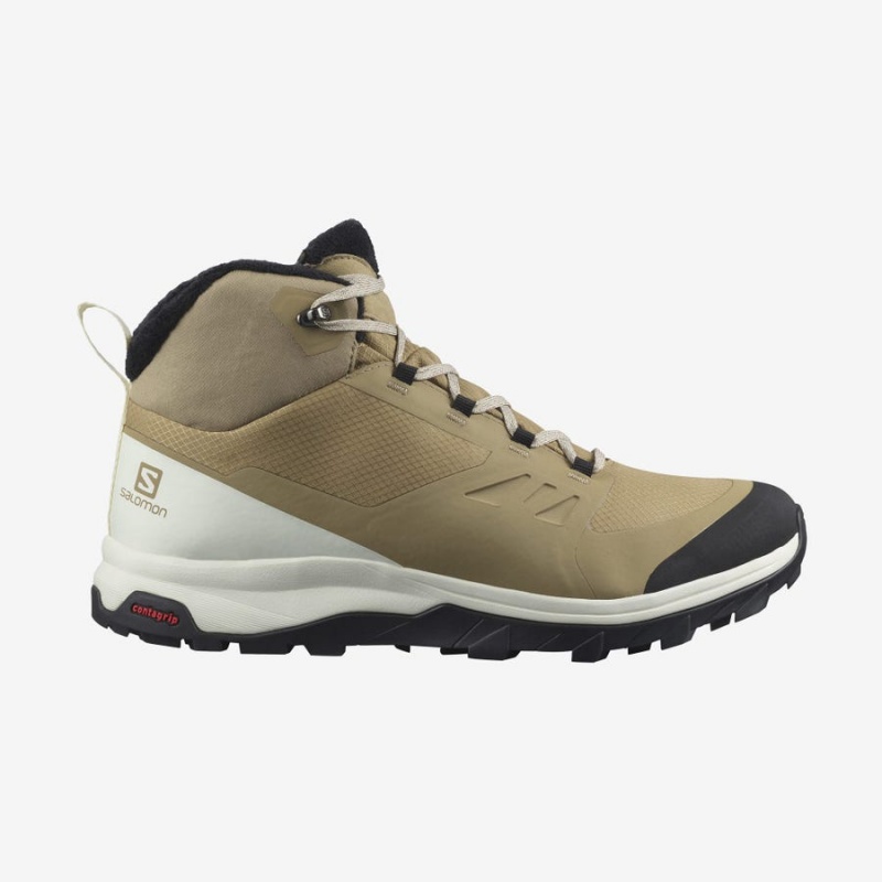 Botas de Invierno Salomon OUTSNAP CLIMASALOMON™ WATERPROOF Hombre Marrones | UY 3385RVD