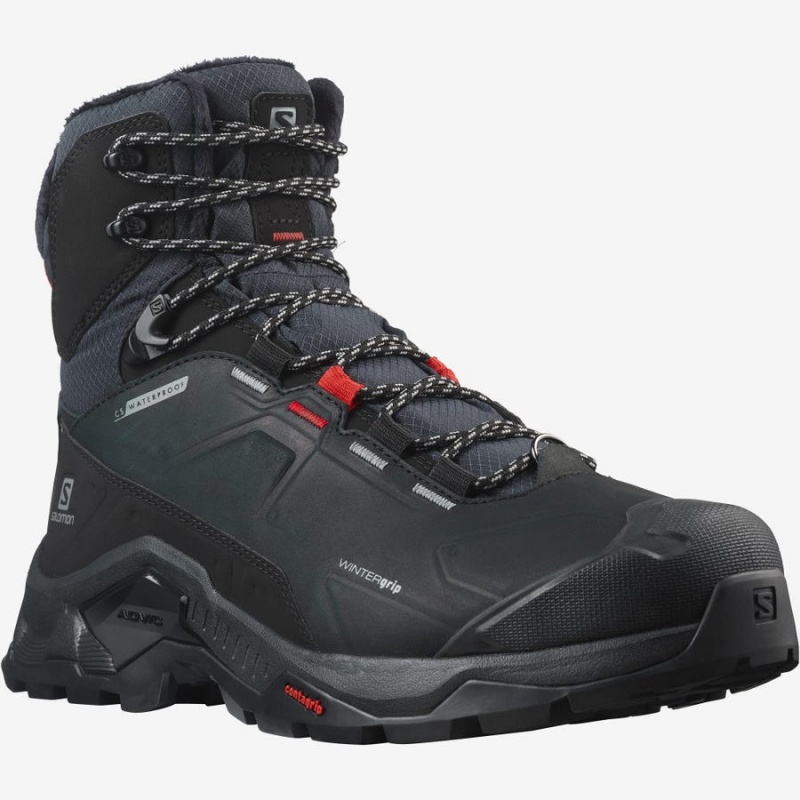 Botas de Invierno Salomon QUEST WINTER THINSULATE™ CLIMASALOMON™ WATERPROOF Mujer Negras | UY 2609ILH