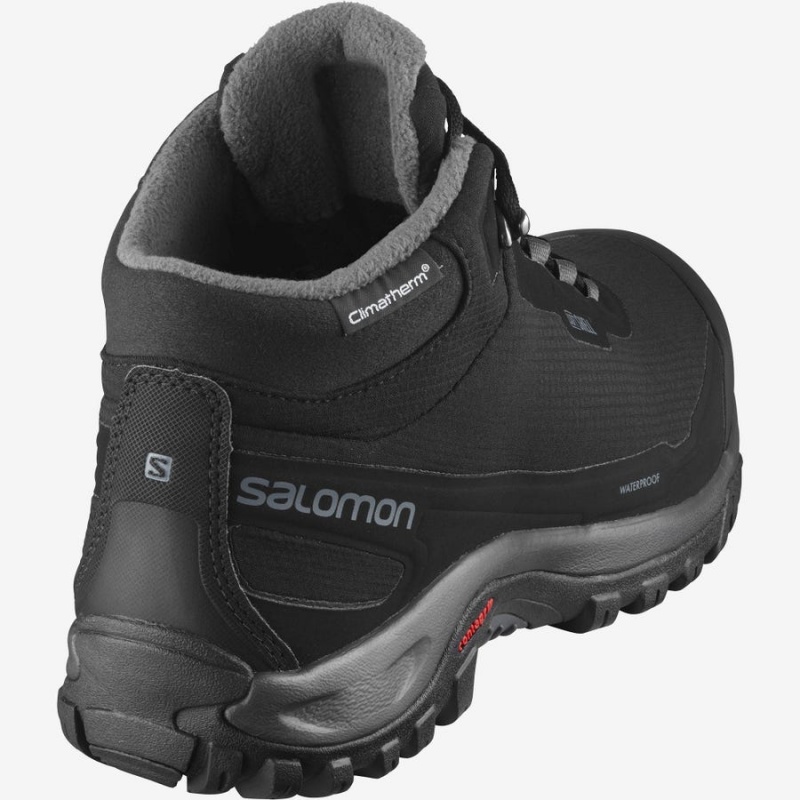 Botas de Invierno Salomon SHELTER CLIMASALOMON™ WATERPROOF Hombre Negras | UY 3380NWY