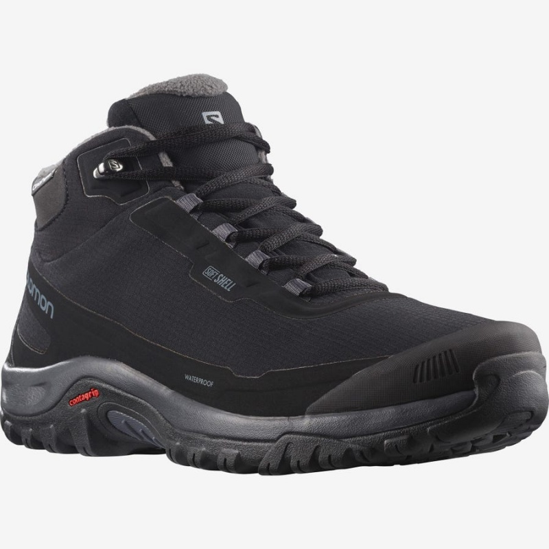 Botas de Invierno Salomon SHELTER CLIMASALOMON™ WATERPROOF Hombre Negras | UY 3380NWY