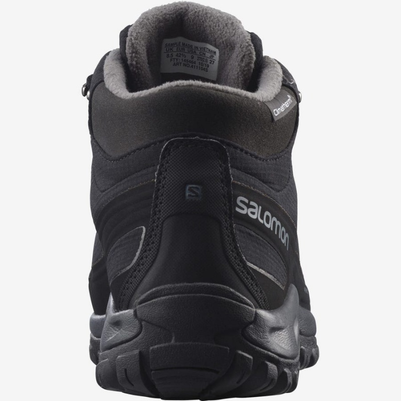 Botas de Invierno Salomon SHELTER CLIMASALOMON™ WATERPROOF Hombre Negras | UY 3380NWY