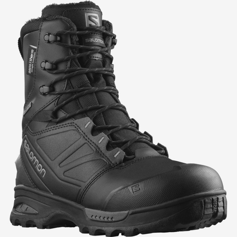 Botas de Invierno Salomon TOUNDRA PRO CLIMASALOMON™ WATERPROOF Hombre Negras | UY 3382QMA