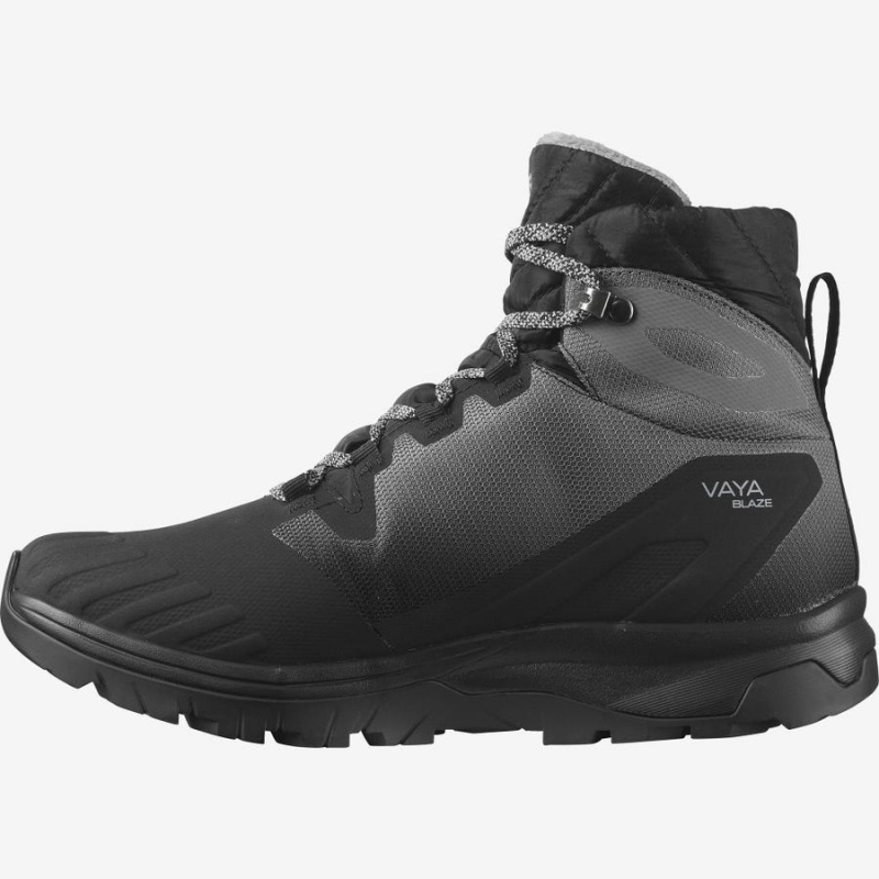 Botas de Invierno Salomon VAYA BLAZE THINSULATE™ CLIMASALOMON™ WATERPROOF Mujer Negras | UY 2608UZG