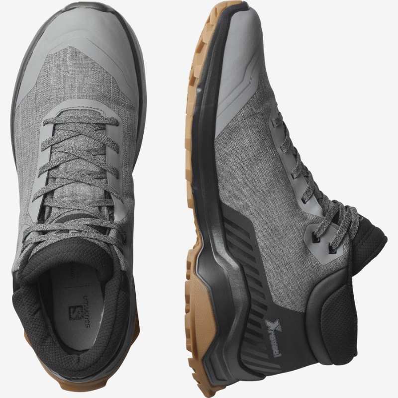 Botas de Invierno Salomon X REVEAL CHUKKA CLIMASALOMON™ WATERPROOF Hombre Gris | UY 3378VRW