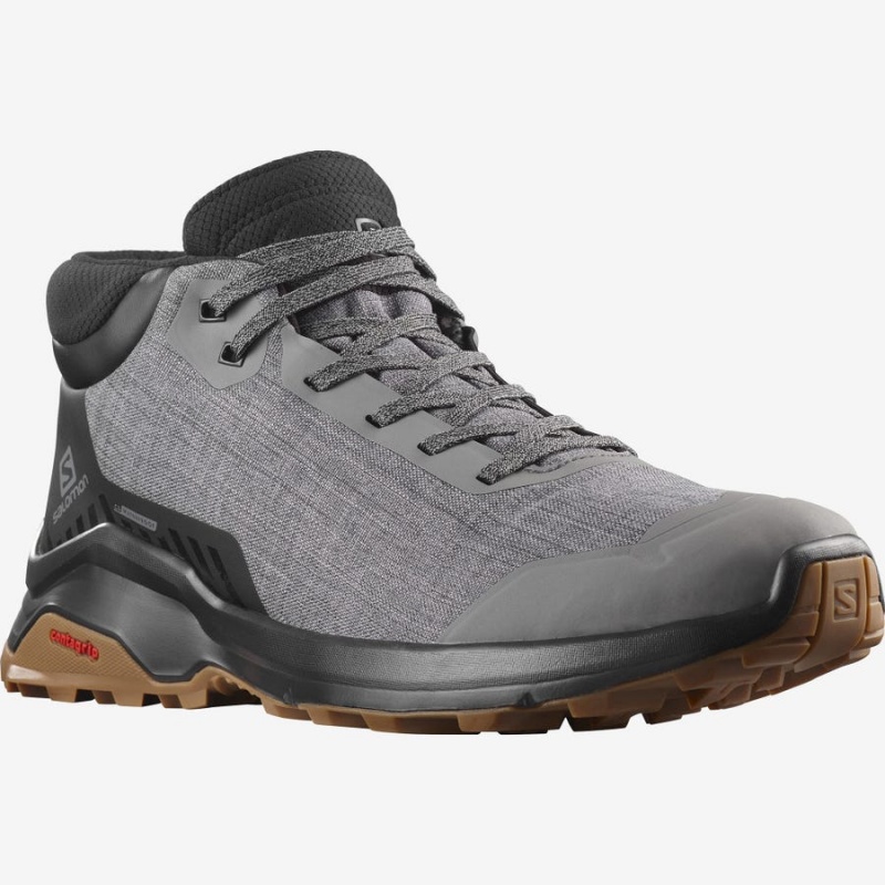 Botas de Invierno Salomon X REVEAL CHUKKA CLIMASALOMON™ WATERPROOF Hombre Gris | UY 3378VRW