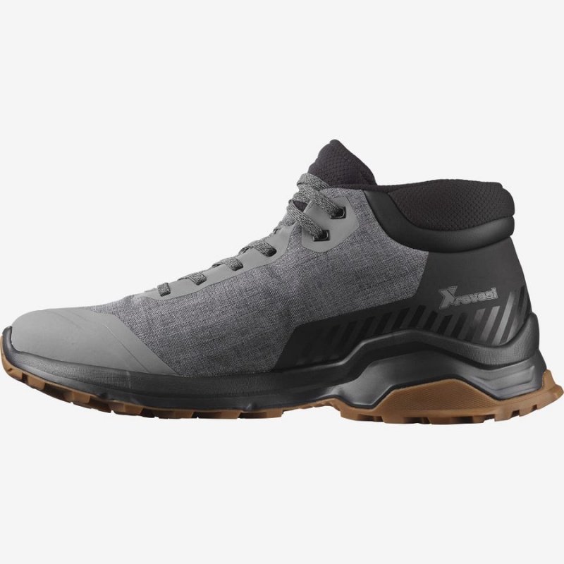 Botas de Invierno Salomon X REVEAL CHUKKA CLIMASALOMON™ WATERPROOF Hombre Gris | UY 3378VRW