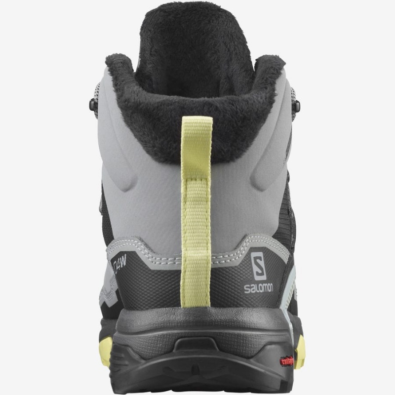 Botas de Invierno Salomon X ULTRA 4 MID WINTER THINSULATE™ CLIMASALOMON™ WATERPROOF Mujer Gris | UY 2610OKI