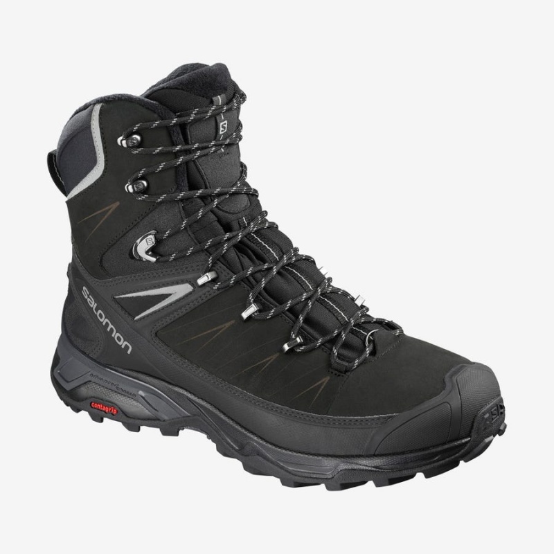 Botas de Invierno Salomon X ULTRA WINTER CLIMASALOMON™ WATERPROOF 2 Hombre Negras | UY 3379BEX