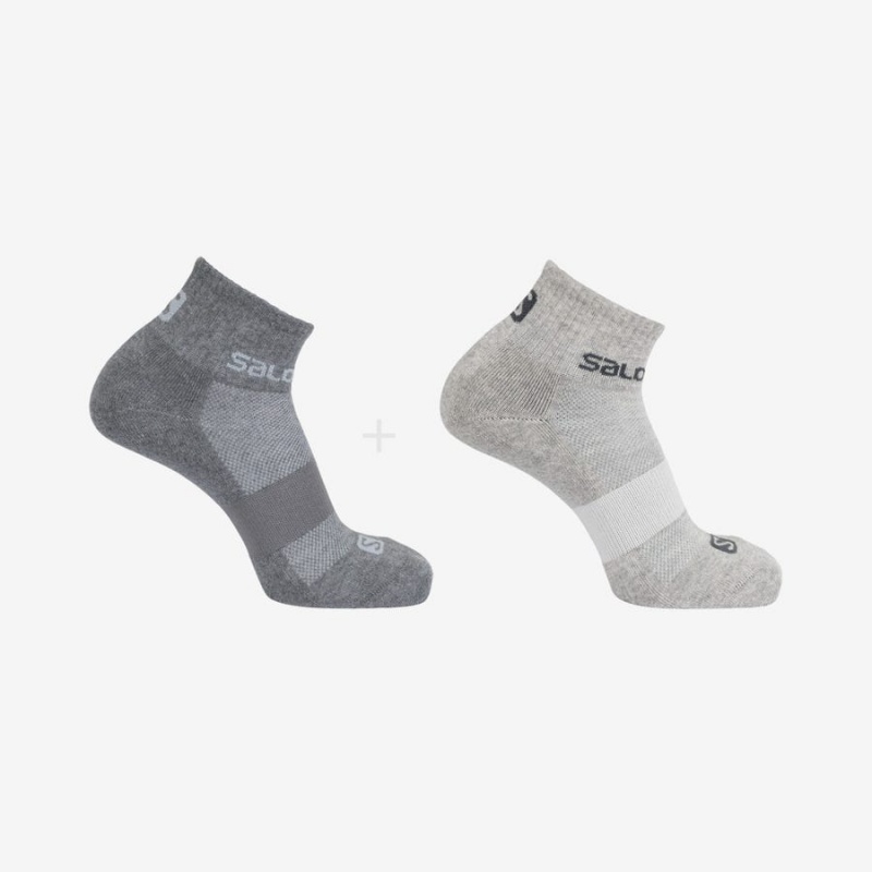 Calcetines Salomon EVASION 2-PACK Hombre Gris | UY 2962VRW