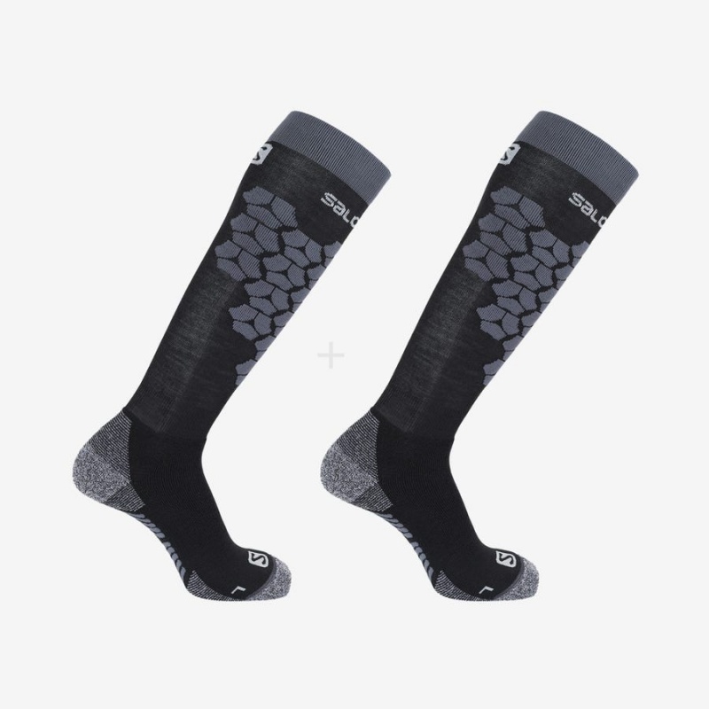 Calcetines Salomon S/ACCESS 2-PACK Mujer Negras | UY 2136MQZ