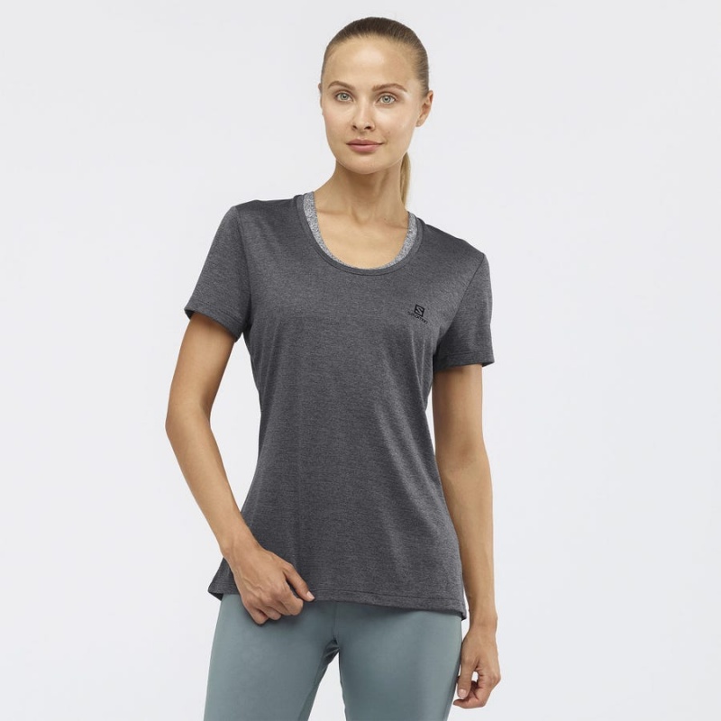 Camiseta Salomon AGILE Mujer Gris | UY 2557ILH