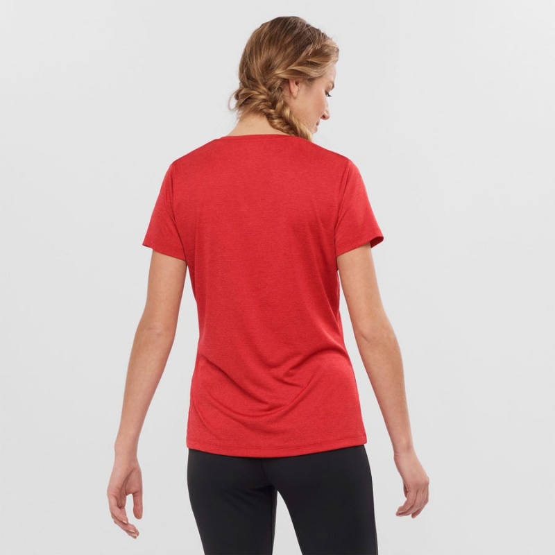 Camiseta Salomon AGILE Mujer Rojas | UY 2556UZG