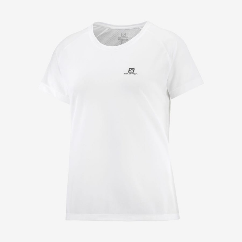 Camiseta Salomon CROSS REBEL Mujer Blancas | UY 2573VRW