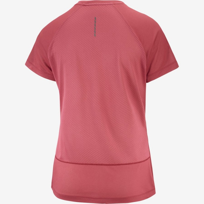 Camiseta Salomon CROSS REBEL Mujer Rojas | UY 2574BEX