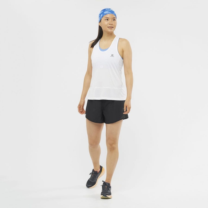 Camiseta Salomon CROSS RUN Mujer Blancas | UY 2579AHK