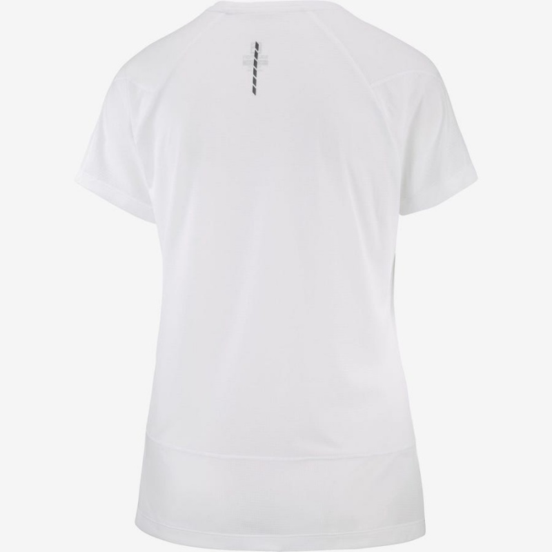 Camiseta Salomon CROSS RUN Mujer Blancas | UY 2542LIS