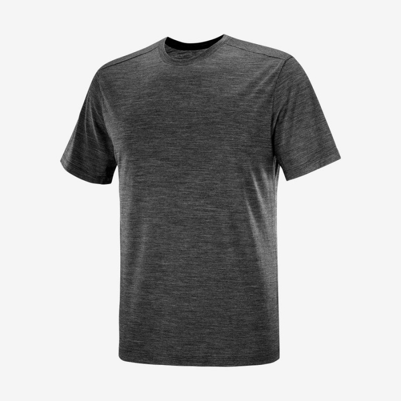 Camiseta Salomon OUTLIFE MERINO BLEND Hombre Negras | UY 3221CTV