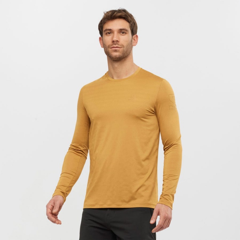 Camiseta Salomon OUTLINE Hombre Amarillo | UY 3248CTV