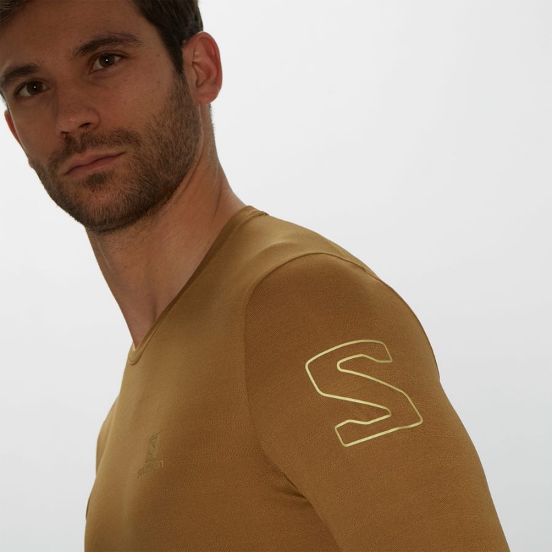 Camiseta Salomon OUTLINE Hombre Amarillo | UY 3248CTV