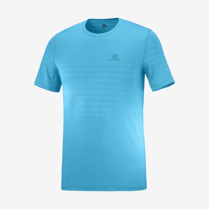 Camiseta Salomon OUTLINE Hombre Azules | UY 3250BEX