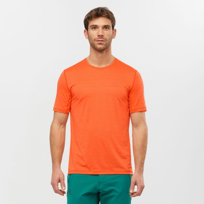 Camiseta Salomon OUTLINE Hombre Naranjas | UY 3251NWY