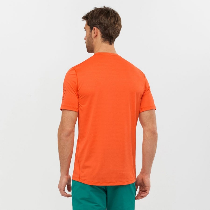 Camiseta Salomon OUTLINE Hombre Naranjas | UY 3251NWY