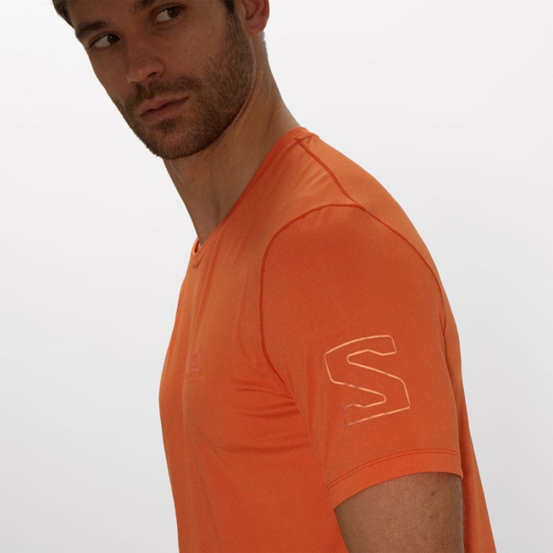 Camiseta Salomon OUTLINE Hombre Naranjas | UY 3251NWY