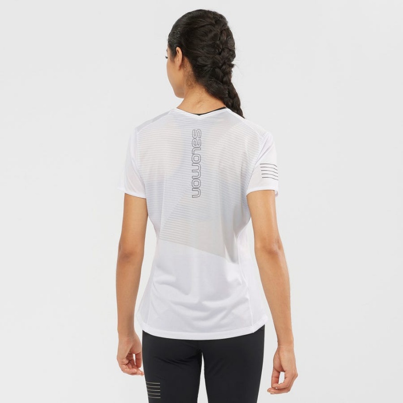 Camiseta Salomon SENSE Mujer Blancas | UY 2565GSO