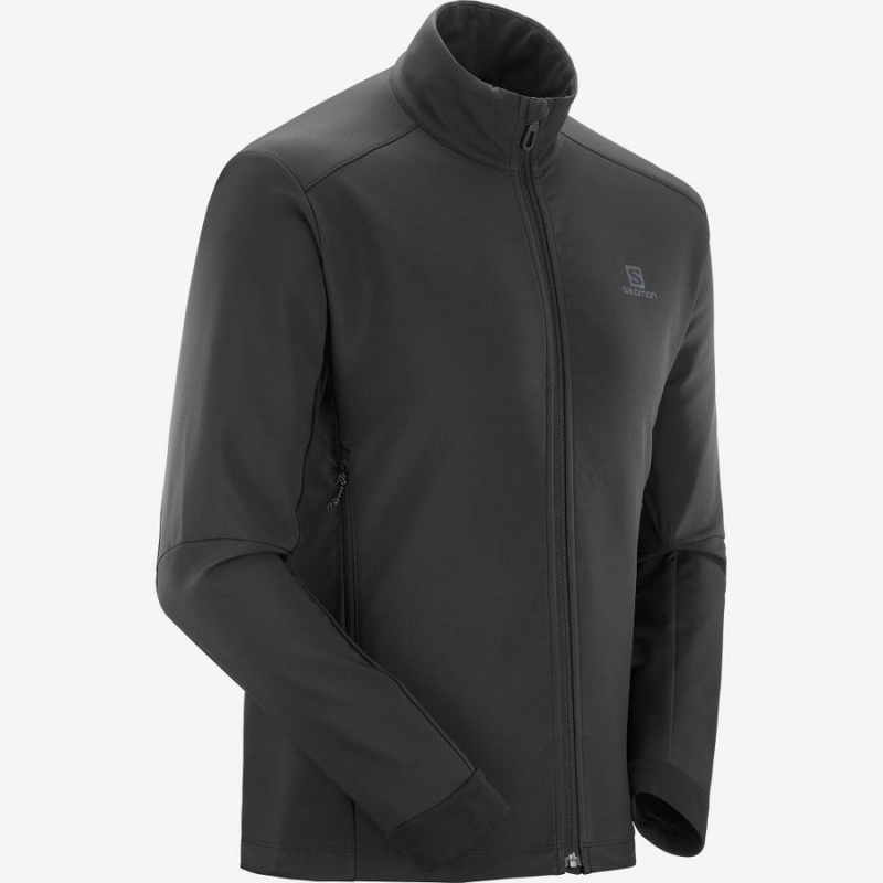 Camperas Salomon AGILE SOFTSHELL Hombre Negras | UY 3259GSO