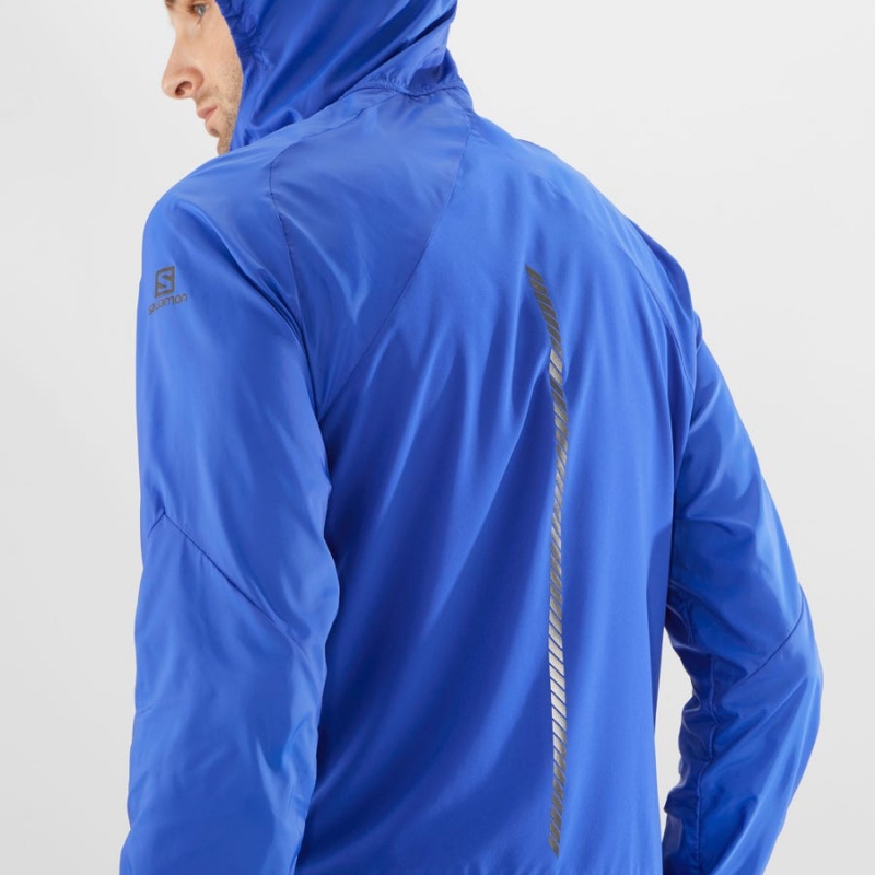 Camperas Salomon BONATTI CROSS WIND WINDBREAKERS Hombre Azules | UY 3265FDN