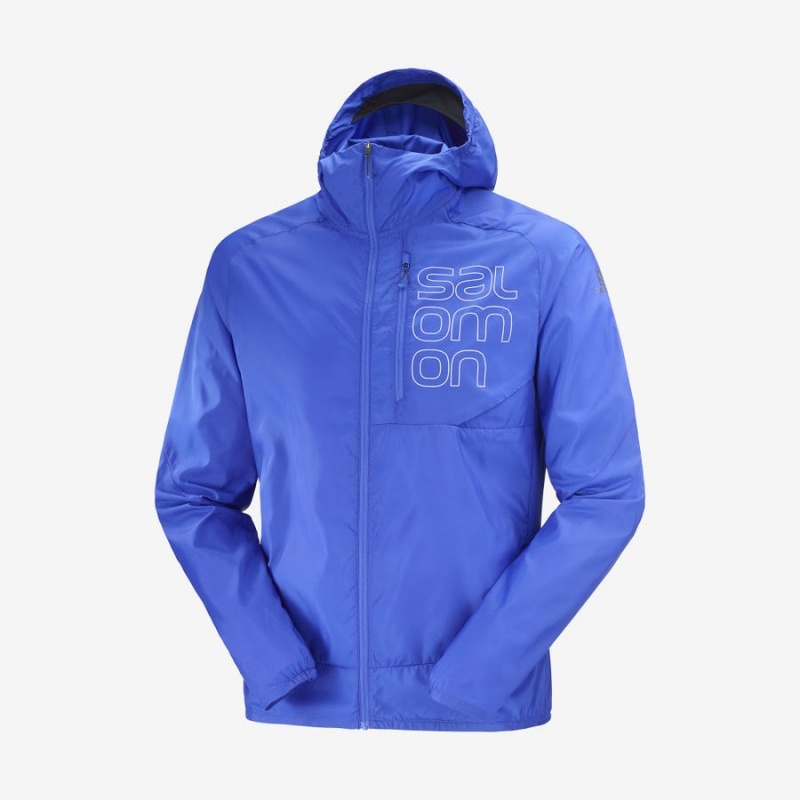 Camperas Salomon BONATTI CROSS WIND WINDBREAKERS Hombre Azules | UY 3265FDN