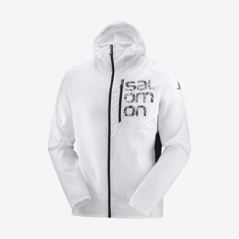 Camperas Salomon BONATTI CROSS WIND WINDBREAKERS Hombre Blancas | UY 3263SGL