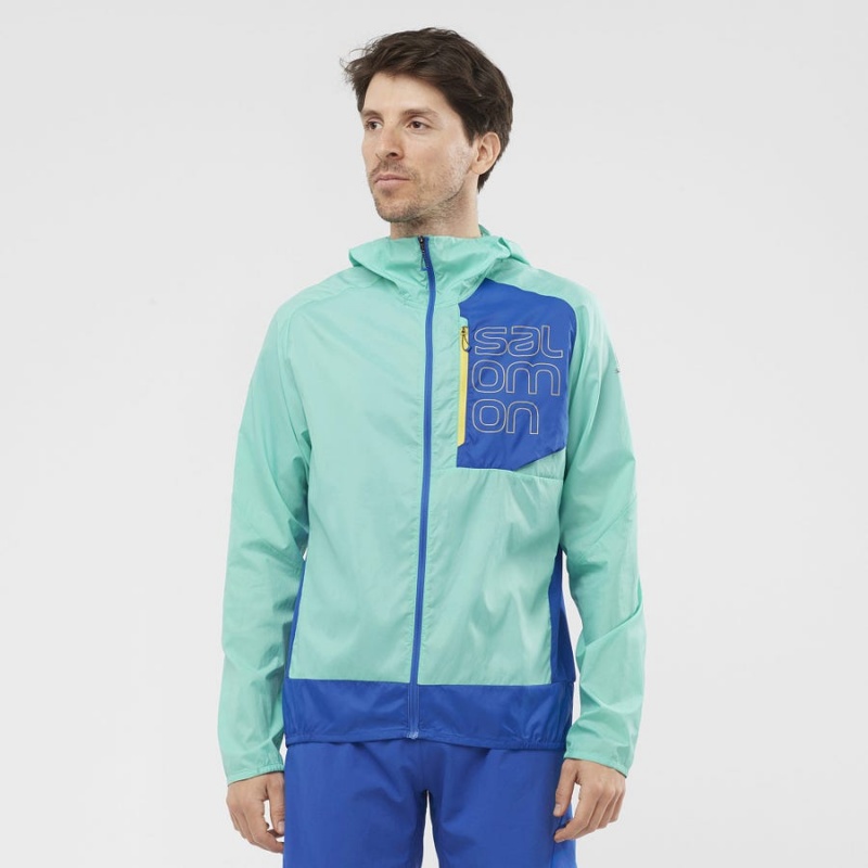 Camperas Salomon BONATTI CROSS WIND WINDBREAKERS Hombre Verde Menta | UY 3262AHK