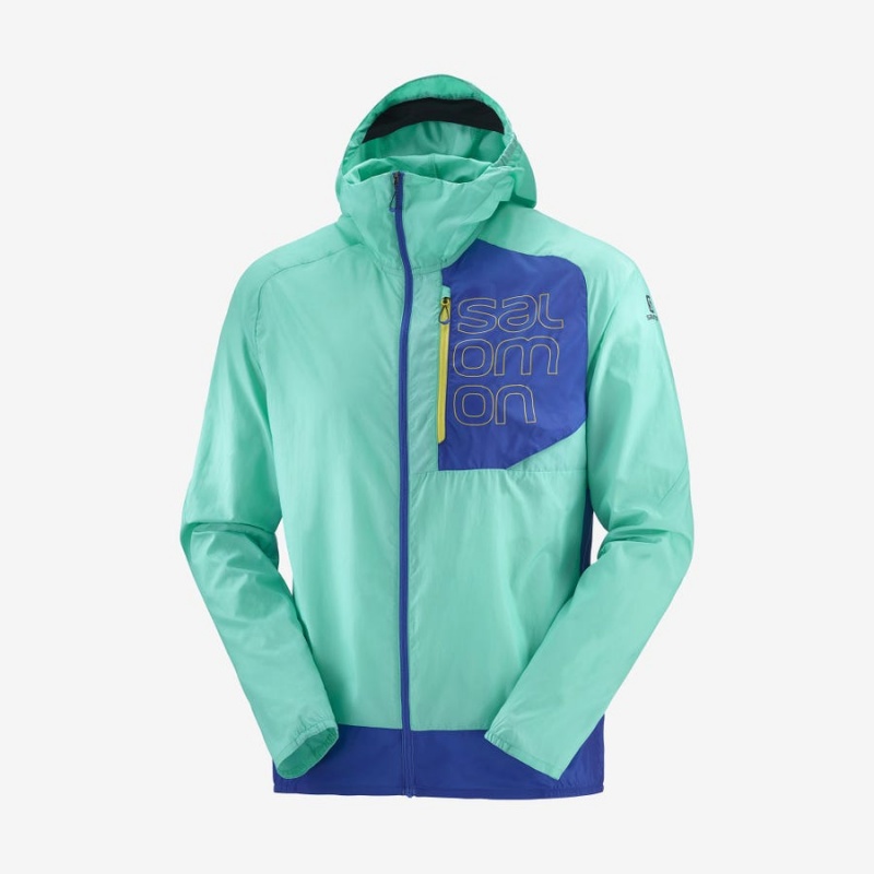 Camperas Salomon BONATTI CROSS WIND WINDBREAKERS Hombre Verde Menta | UY 3262AHK