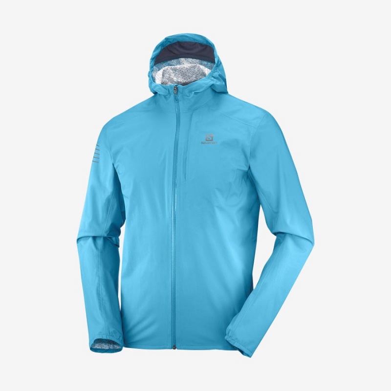 Camperas Salomon BONATTI WATERPROOF 2.5L Hombre Azules | UY 3273CTV