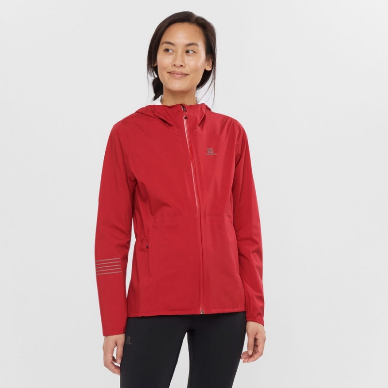 Camperas Salomon BONATTI WATERPROOF Mujer Rojas | UY 2476SGL