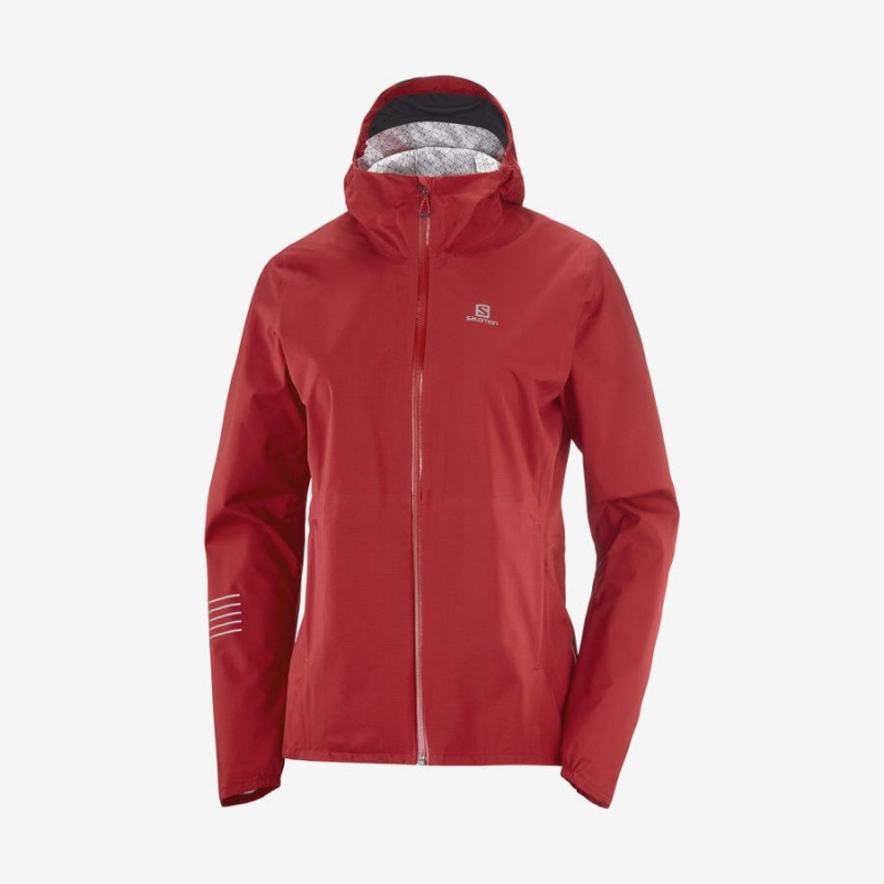 Camperas Salomon BONATTI WATERPROOF Mujer Rojas | UY 2476SGL