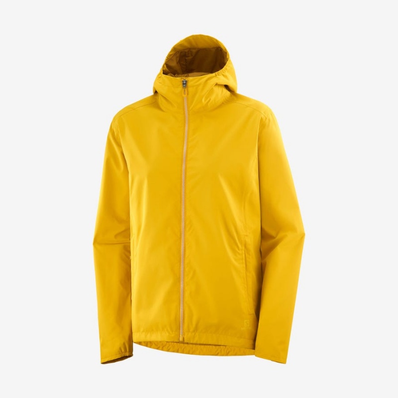 Camperas Salomon COMET WP JKT W WATERPROOF Mujer Amarillo | UY 2498QMA