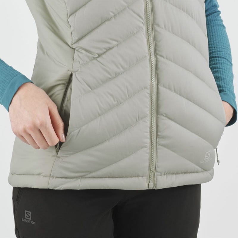 Camperas Salomon ESSENTIAL XWARM DOWN INSULATED Mujer Plateadas | UY 2453ILH