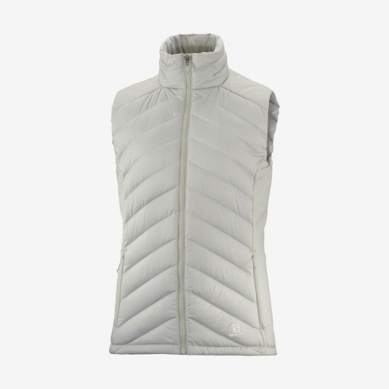 Camperas Salomon ESSENTIAL XWARM DOWN INSULATED Mujer Plateadas | UY 2453ILH