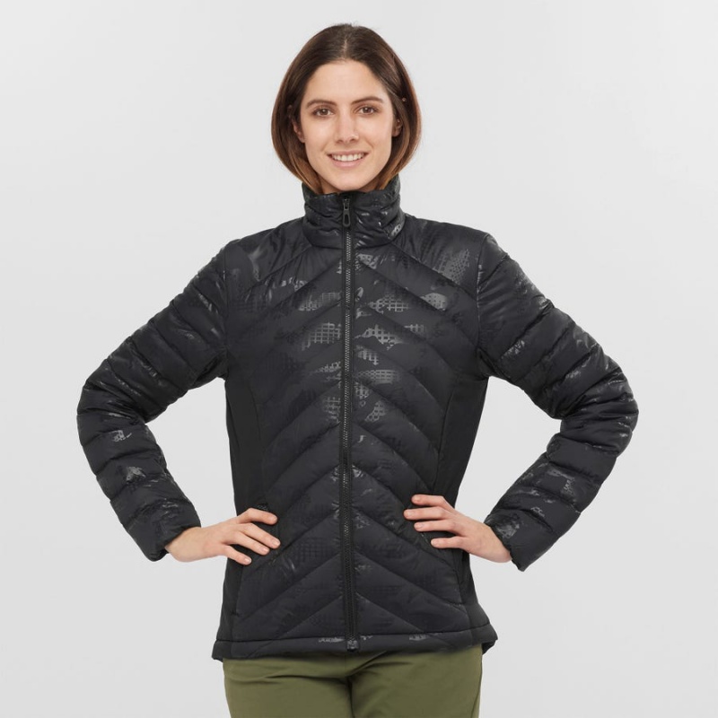 Camperas Salomon ESSENTIAL XWARM DOWN INSULATED Mujer Negras Negras | UY 2450TCE