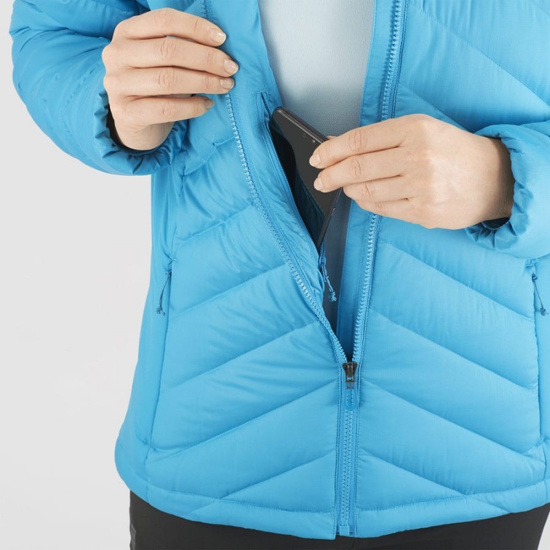 Camperas Salomon ESSENTIAL XWARM DOWN INSULATED Mujer Azules | UY 2449RVD