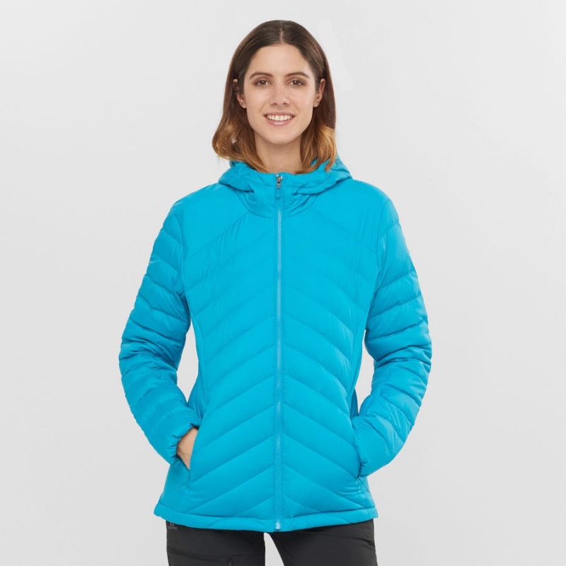 Camperas Salomon ESSENTIAL XWARM DOWN INSULATED Mujer Azules | UY 2447WNB