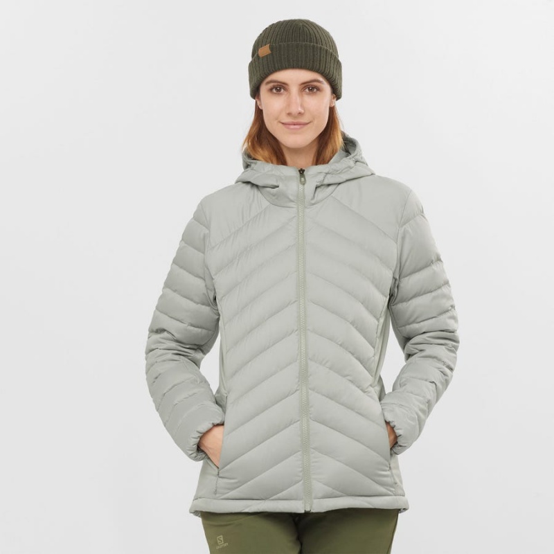 Camperas Salomon ESSENTIAL XWARM DOWN INSULATED Mujer Blancas | UY 2445MQZ