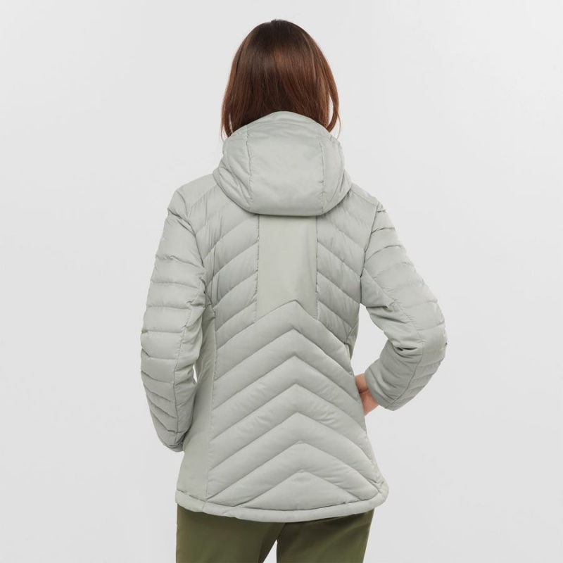 Camperas Salomon ESSENTIAL XWARM DOWN INSULATED Mujer Blancas | UY 2445MQZ