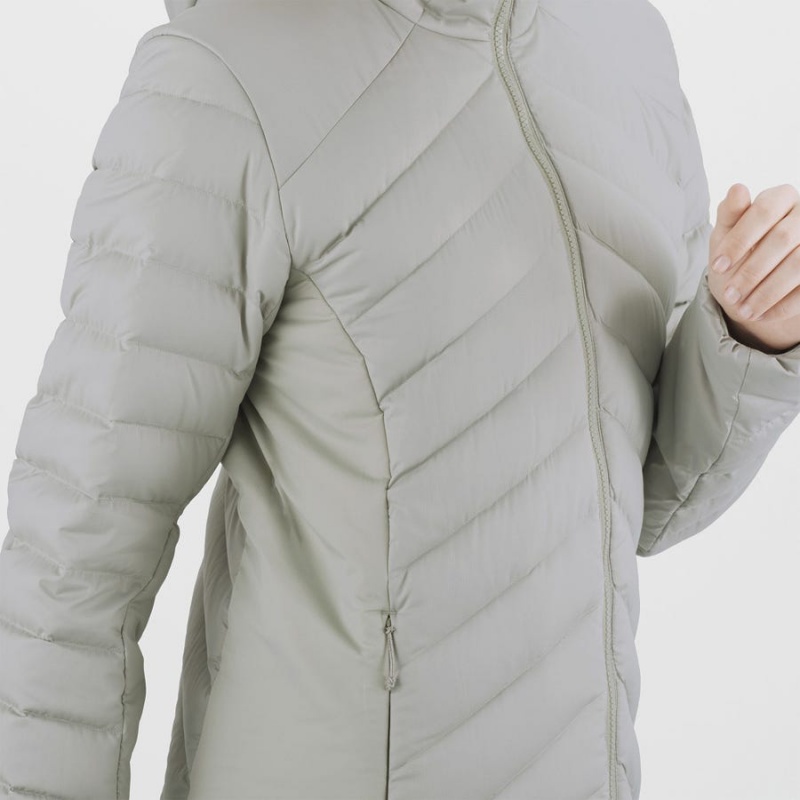 Camperas Salomon ESSENTIAL XWARM DOWN INSULATED Mujer Blancas | UY 2445MQZ